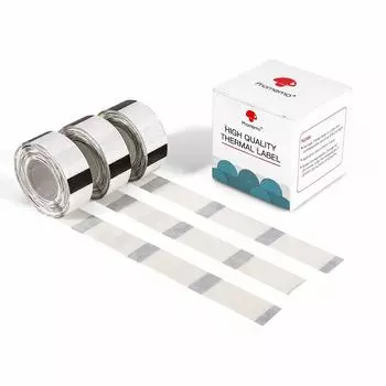 Для эксклюзивного использования с этикеткой Phomemo D30, подлинная прозрачная этикетка на ленте, черная рулонная печать, самоклеящаяся, съемная, черная 210, также возможна организация