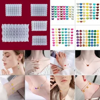 для Бабочка Любовь Сердце Эпоксидная Форма DIY Буквенно-цифровые Серьги Подвеска Форма Алфавит Созвездие Браслет Силиконовая Форма 1