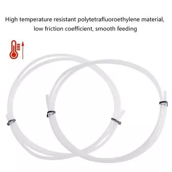 Для Bambu Lab P1P Ams A1 Mini 3D-принтер белая и серая трубка ПТФЭ тефлоновая трубка Боуден-экструдер 1,75 мм внутренний диаметр 2,5 мм внешний диаметр 4 мм для Bambu