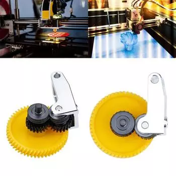 Для Bambu Lab P1S X1C DlC нанопокрытие закаленная стальная винтовая шестерня экструдера металлическая винтовая шестерня в сборе