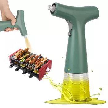 Для барбекю, кухонный распылитель масла, креативная банка для соевого соуса, бутылка для хранения уксуса, электрический распылитель для оливкового масла, дозатор, инструмент для приправ, зарядка через USB зелёный