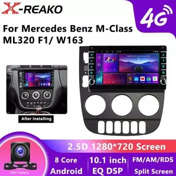 Для Benz M-Class W163 ML320 1997 - 2005 Android Car Radio Multimedia Video Player 4G 8Core GPS AI Voice CarPlay Autoradio 8 core 4GB+64GB