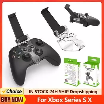 Для беспроводного геймпада Xbox держатель телефона для геймпада Xbox Series SX складная подставка-зажим регулируемый кронштейн чёрный