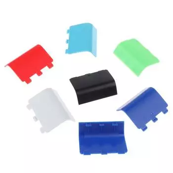 Для беспроводного контроллера Xbox Series X/S Дополнительный геймпад Крышка батарейного отсека Ручка Дверца для батарейного отсека Запасная задняя крышка белый