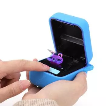 Для Bitzee силиконовый чехол цифровой интерактивный виртуальный игрушечный защитный чехол для электронной игровой консоли для питомцев сумка для хранения фиолетовый