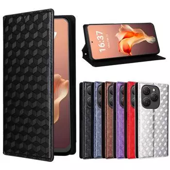 Для Blackview Shark 9 5G стереоскопические линии флип кожаный кошелек кожа PU чехол кошелек для Blackview Shark 9 3D магнитный чехол для телефона Honor50 Nova 9