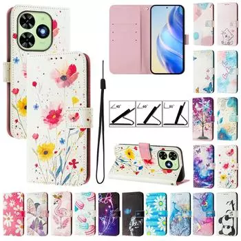 Для Blackview Wave 6C/Blackview Shark 8/Oscal Tiger 12/Blackview A53 кожаный чехол магнитный кошелек держатель для карт откидная крышка подставка защитные чехлы Blackview A52 Pro