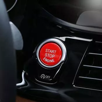 Для BMW1 серии 5 серии X1 X5 прочная красная крышка кнопки включения/выключения двигателя Start Stop для шасси E чёрный