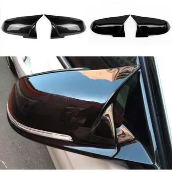 Для BMW 1 2 3 4 X Series крышка бокового зеркала заднего вида F20 F21 F22 F23 F30 F32 F36 X1 E84 F87 M2 аксессуары из углеродного волокна Bright black