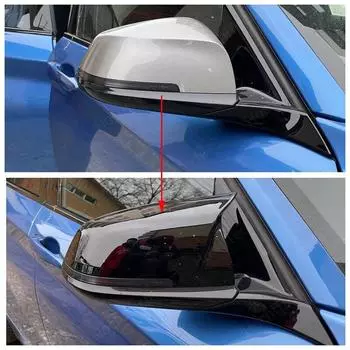 Для BMW 1 2 3 4 X Series крышка бокового зеркала заднего вида F20 F21 F22 F23 F30 F32 F36 X1 E84 F87 M2 аксессуары из углеродного волокна чёрный