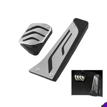 для BMW 1 3 4 5 6 серии F20 F30 F31 F32 F33 F34 F36 X1 X3 X4 X6 F20 F30 E34 E39 E70 E71 E90 AT аксессуары для стайлинга автомобилей Педали серебряный
