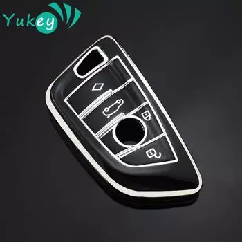 Для BMW 1 3 5 7 серии X1 X3 X5 X6 F20 F30 F10 F15 F16 F25 F34 F11 F31 M3 M4 Tpu автомобильный пульт дистанционного ключа чехол чехол брелок аксессуары белый