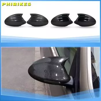 Для BMW 1 3 серии E81 E82 E87 E88 E90 E91 E92 E93 2005-2009 автомобиль боковое зеркало заднего вида крышки черные высококачественные типы
