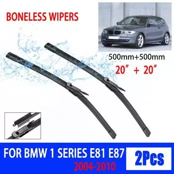 Для BMW 1 серии E81 E87 2004-2010 автомобильный дворник ласточкин хвост мягкий резиновый дворник лобовое стекло ветровое стекло HD тихий автомобильный дворник 20 +20