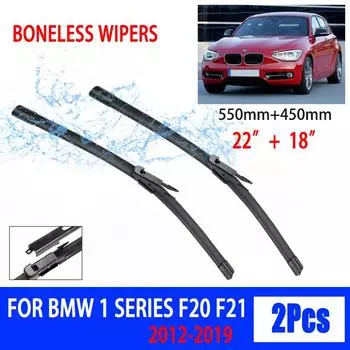 Для BMW 1 серии F20 F21 2012-2019 автомобильный дворник ласточкин хвост мягкий резиновый дворник лобовое стекло ветровое стекло HD тихий автомобильный дворник 22 +18