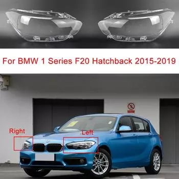 Для BMW 1Series F20 Hatchbac 2015-передняя фара автомобиля, стеклянные фары, прозрачный абажур, корпус лампы, крышка фары Left