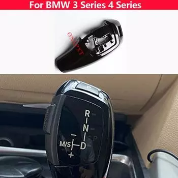 Для BMW 3 4 серии F30 F34 F32 Накладка на ручку переключения передач Аксессуары для интерьера Углеродное волокно с узором Крышка рычага переключения передач