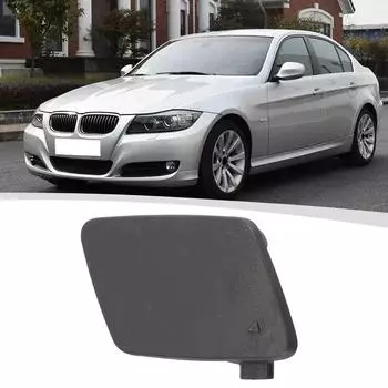 Для BMW 3 E90 E91 2009-2012 M SPORT передний бампер буксировочный крюк крышка 51117891391 автомобиль черный передний прицеп крышка авто бамперы часть CHINA