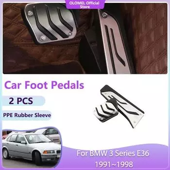 Для BMW 3 серии E36 1991~1998 аксессуары крышка акселератора автомобильные педали без сверления сплав нержавеющая сталь газ топливо отдых тормоз