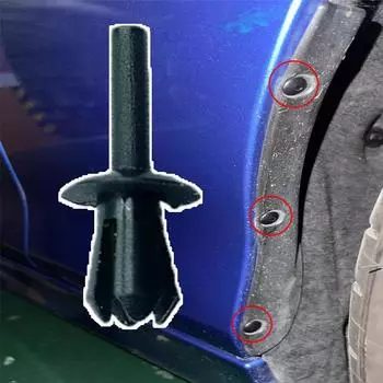 Для Bmw 3 серии E91 E92 зажимы для отделки передних колесных арок, внутренняя подкладка, брызговик, 5 мм, пластиковые зажимы с заклепками 51161881149 10X