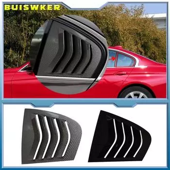 Для BMW 3 серии F30 318i 320i 325i 2013-2019 ABS автомобиль заднее окно жалюзи крышка отделка оконная жалюзи боковые вентиляционные отверстия отделка аксессуары