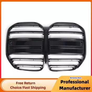 Для BMW 4 серии G22 G23 2-дверный 2025 2025 2025 Передний бампер Ноздри Решетка Глянцевая Черная Гоночная Решетка Модернизация Решетка Крышка