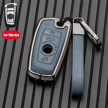 Для BMW 520 F10 F30 F18 118i 320i 1 3 5 7 серии X3 F25 X4 M3 M5 металлический чехол для ключа автомобиля чехол для брелока сумка для аксессуаров держатель