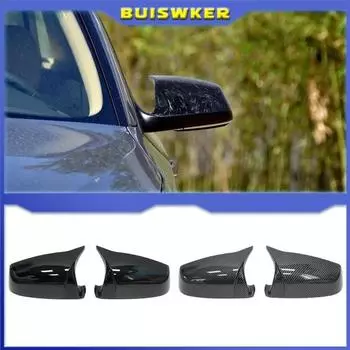 Для BMW 5 6 7 серии E60 E61 E63 E64 F06 F07 F10 F11 F13 F01-F04 узор из углеродного волокна черное боковое крыло крышка зеркала заднего вида