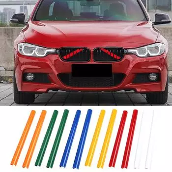 Для BMW 5 6 7 серии F10 F11 F12 F13 F18 F01 F02 F03 F04 F06 F07 X1 F48 X2 F39, накладка на переднюю решетку автомобиля, аксессуары, аксессуары красный