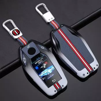 Для BMW 5 7 серии G11 G12 G30 G31 G32 i8 I12 I15 G01 X3 G02 X4 G05 X5 G07 X7 автомобильный чехол для ключа со светодиодным дисплеем