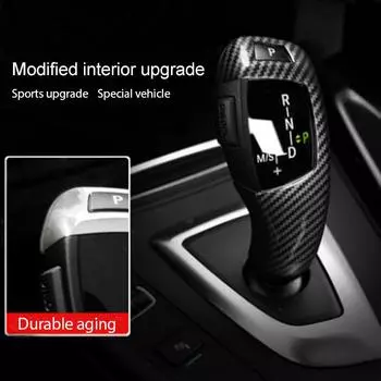 для BMW Carbon Fiber Texture Car Gear Panel Frame Gear Knob Cover Head Trim для BMW F30 F10 F15 F07 F20 F21 F22 F32 F34 F3