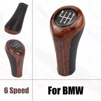 Для BMW E30 E36 E46 E39 E34 Z3 E53 ручка переключения передач 5/6 скоростей часть салона из высококачественной кожи с текстурой дерева