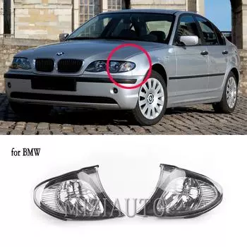 Для BMW E46 3 серии 2002-2005 Угловой свет Сигнал поворота Фара Фара Аксессуары Запчасти 63137165859 63137165860