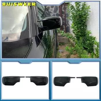 Для BMW E46 E39 4 двери 3 серии 1998-2005 Высококачественная крышка зеркала заднего вида сбоку черная 2025 M3 M4 стиль