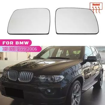 Для BMW E53 X5 1999-2006 обогрев бокового зеркала стекло двери крыло заднего вида зеркало заднего вида стекло бокового зеркала линза 51168408797 8408797