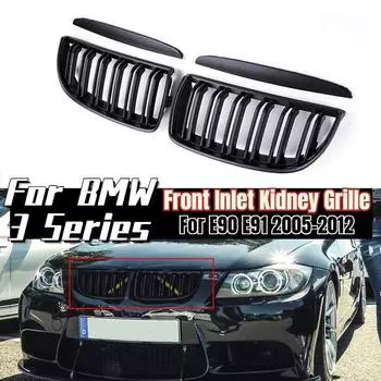Для BMW E90 E91 3 серии 2005-2012 325i 320i 330i 335i передняя впускная решетка радиатора гоночная решетка аксессуары для спортивного тюнинга обвес