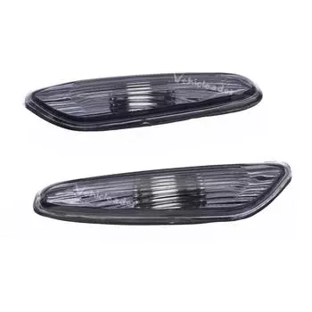 Для BMW E90 E91 E92 E93 3 серии 2006-2011 2x дымчатый/прозрачный левый+правый указатель поворота, боковой габаритный фонарь, крышка без лампочки