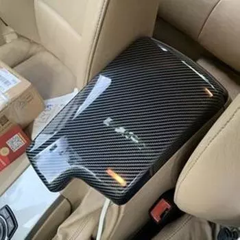 Для BMW E90 E92 E93 325li 320li 330i 2006-2012 Аксессуары Украшения F30 Подлокотник Крышка Ящика Панель Наклейки Узор Из Карбонового Волокна