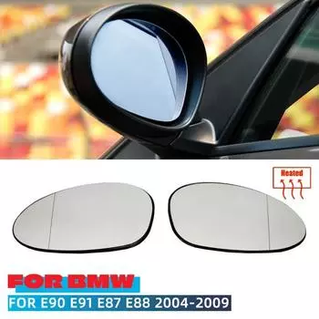 Для BMW E90 Зеркало с подогревом, боковое зеркало, стекло заднего вида, зеркало заднего вида для E92 E91 E93 E82 E88 E86 E85 Z4 51167157247 51167157246