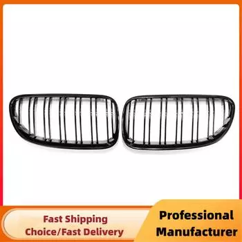 Для BMW E92 E93 Facelift 316i 320d 320i 323i 325d 325i 2010-2014 передняя решетка радиатора Kidney Racing 1 пара глянцевая черная спортивная решетка для автомобиля