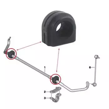 Для BMW F06 F07 F10 F11 F12 F18 520d 520i 528i 640i втулка стабилизатора передней оси 2
