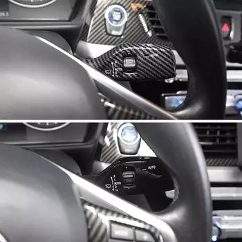 Для BMW F20 F15 F16 F49 F52 G01G02 G05 автомобильный указатель поворота рычаг стеклоочистителя, крышка переключателя, декоративная наклейка, отделка Style A Carbon Fiber