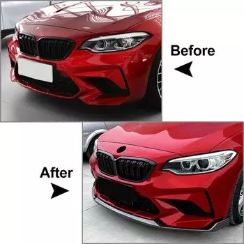 Для BMW F87 M2 CS Coupe 2016 2017 2018 2019 2020 2025 передний бампер сплиттер губа автомобильный диффузор спойлер губа бампер защитная накладка