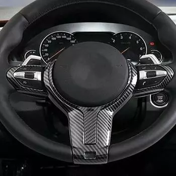 Для BMW F шасси F06 F10 F11 F12 F15 F16 F20 F21 F22 F23 F30 F32 F34 ABS карбоновая текстура салона автомобиля рулевое колесо отделка