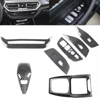Для BMW G20 G21 X3 G01 X4 G02 2024 G29 G22 G23 G26 F40 F44 G42 карбоновая накладка на ручку переключения передач аксессуары для стайлинга автомобиля