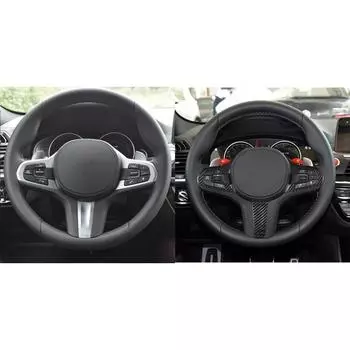 Для BMW ID6 M5 F90 X3M F97 X4M F98 G30 G31 G38 G11 X3 X4 G02 рулевое колесо из углеродного волокна отделка крышка аксессуары для салона автомобиля