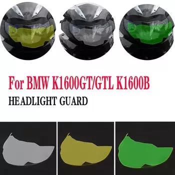 Для BMW K1600GT K1600GTL K1600 GT 2010-2025 Передняя фара защитная крышка защитная фара защитная акриловая щиток экран линза зелёный