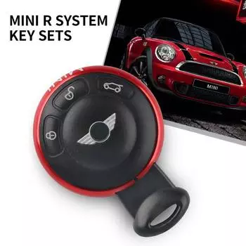 Для BMW Mini Cooper Countryman R55 R56 R57 R58 R60 R61 Автомобильный брелок для ключей из алюминиевого сплава Красочный брелок для ключей Защитная наклейка