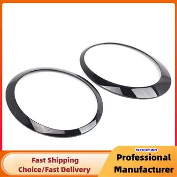 Для BMW Mini Cooper One R50 R52 R53 2001-2006 фара кольцо отделка крышка пара хром/черный фара рамка декоративная крышка