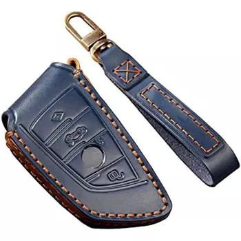 Для BMW новый кожаный чехол-брелок с брелоком для 1 2 3 4 5 6 7 8 серии X2 X3 X4 X5 X6 X7 M3 M5 M6 M8 Z4 GT3 GT5-коричневый 14x7x7cm